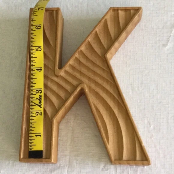 Ashland Wooden Letter K Wall Decor - Picture 2 of 6